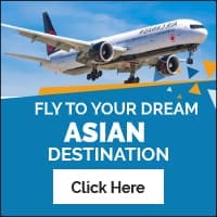 Flight Asian destination
