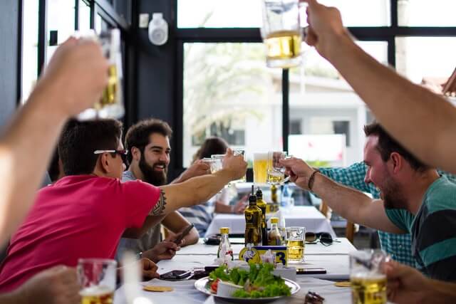 Restaurants - 1 efficient way to promote your restaurant people having drink at daytime